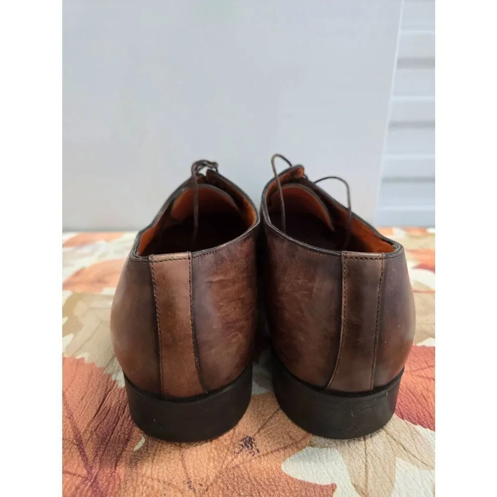 Santoni Made in Italy Men’s Leather Dress Shoes Size 11.5 Brown
